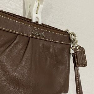Brown Coach Wristlet